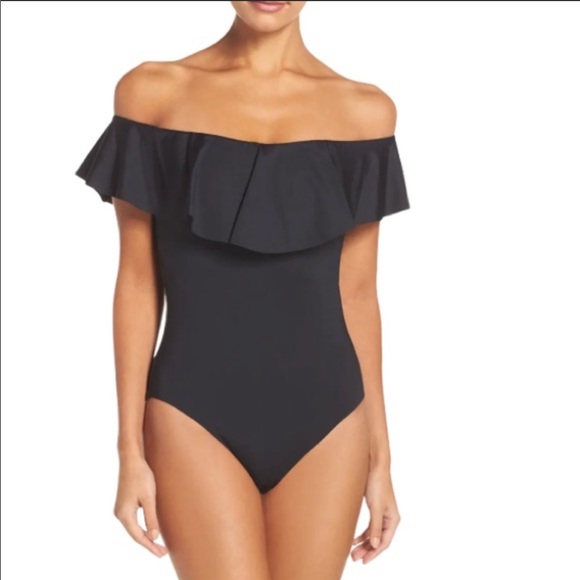 Trina Turk Other - Trina Turk Ruffle Off Shoulder One Piece Swimsuit